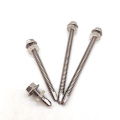 Stainless steel SS410 SS304 SS316 hex head roofing Screw, Self drilling screw ,hex head self tapping roofing screw